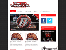 Tablet Screenshot of fighterwarehouse.com